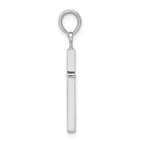 Sterling Silver Polished Thin Latin Cross Pendant