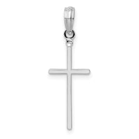 Sterling Silver Polished Thin Latin Cross Pendant