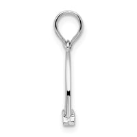 Sterling Silver Polished 3D Horse Stirrup Pendant