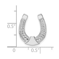 Sterling Silver Polished Horseshoe Chain Slide