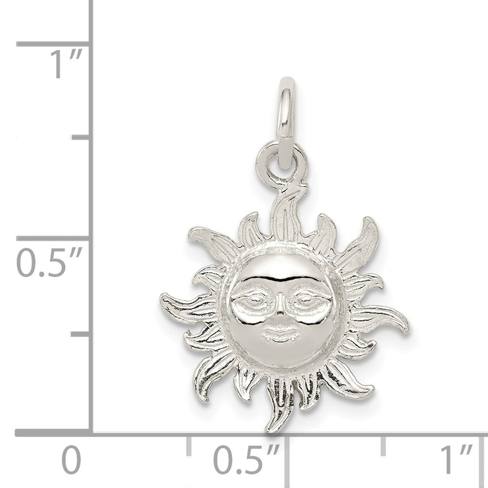 Sterling Silver Sun Charm
