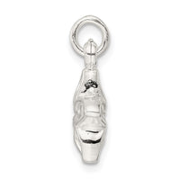 Sterling Silver Puffed Flower Charm
