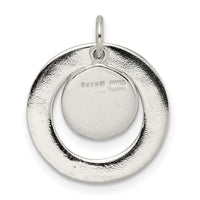 Sterling Silver Round NOT ALL WHO WANDER Pendant