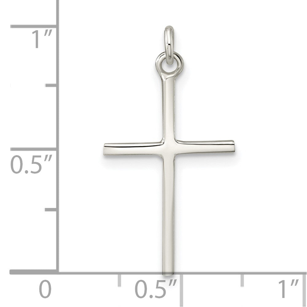 Sterling Silver Polished Cross Pendant