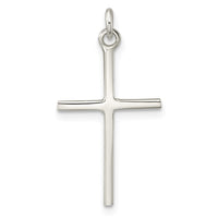 Sterling Silver Polished Cross Pendant