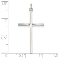 Sterling Silver Polished Cross Pendant