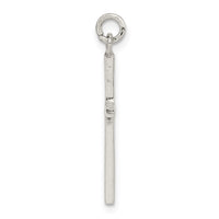 Sterling Silver Polished Cross Pendant