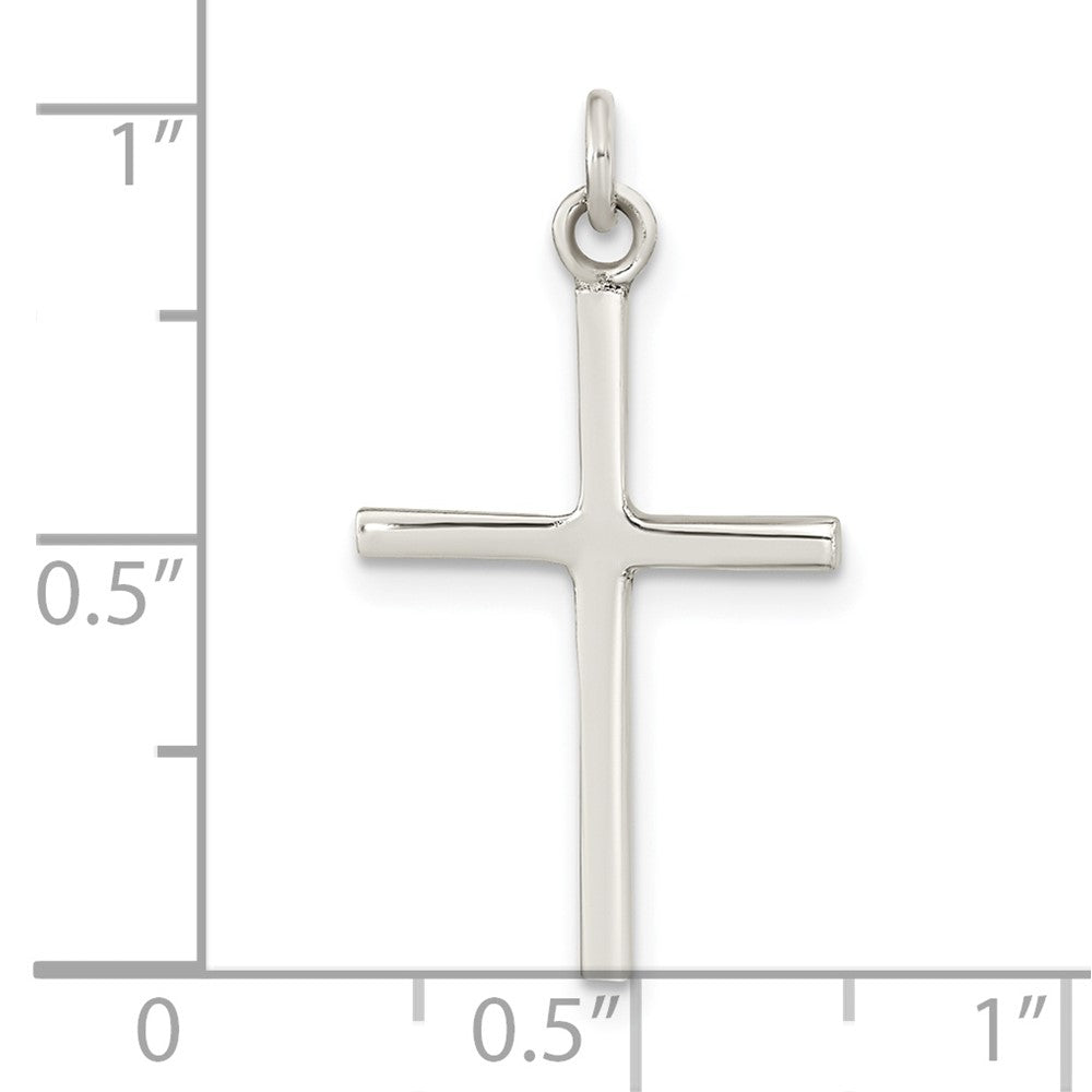 Sterling Silver Polished Cross Pendant