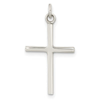 Sterling Silver Polished Cross Pendant
