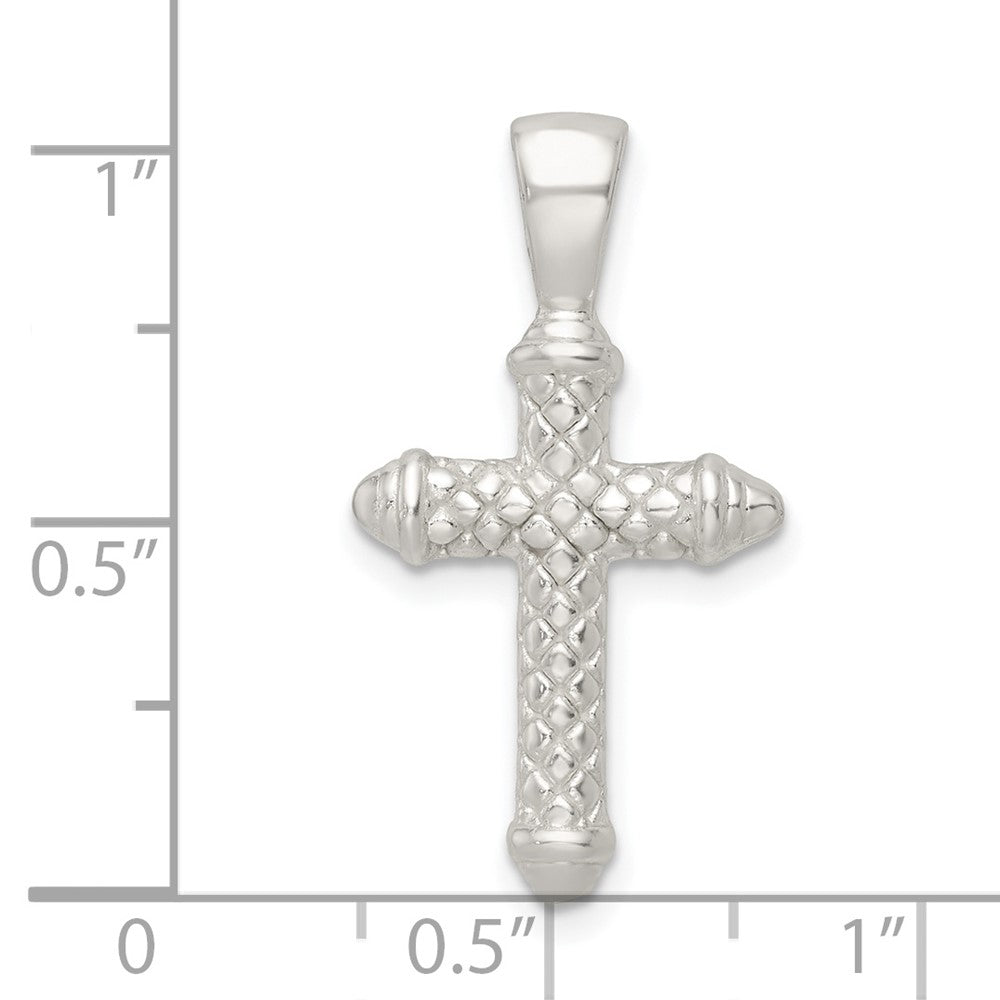 Sterling Silver Polished Cross Pendant
