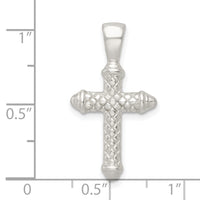 Sterling Silver Polished Cross Pendant