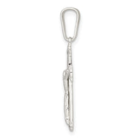 Sterling Silver Polished Crucifix Pendant