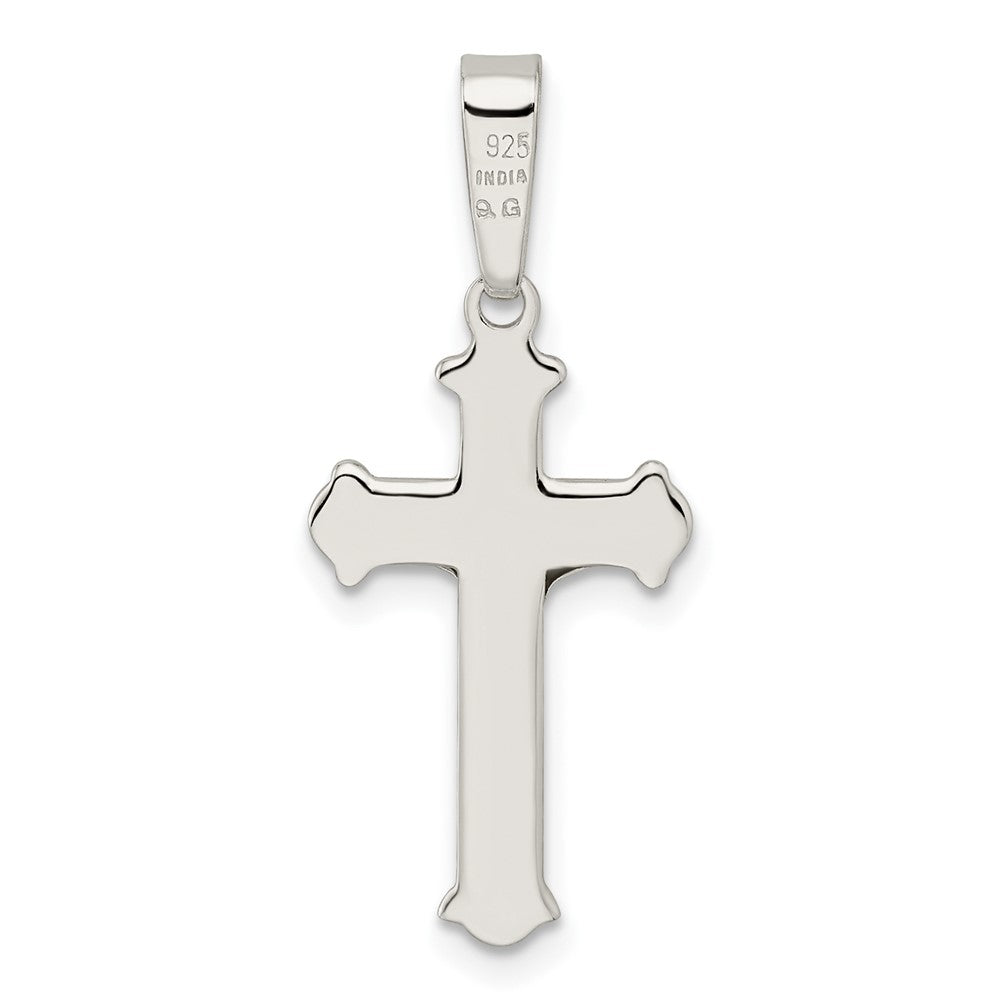 Sterling Silver Polished Crucifix Pendant