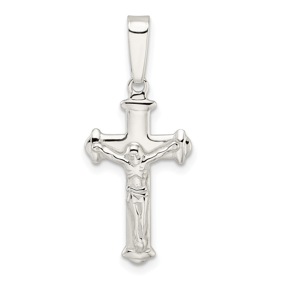 Sterling Silver Polished Crucifix Pendant