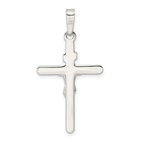 Sterling Silver Polished Crucifix Pendant