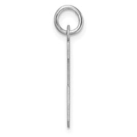 Large Sterling Silver Rhodium-plated Block Letter J Initial Charm