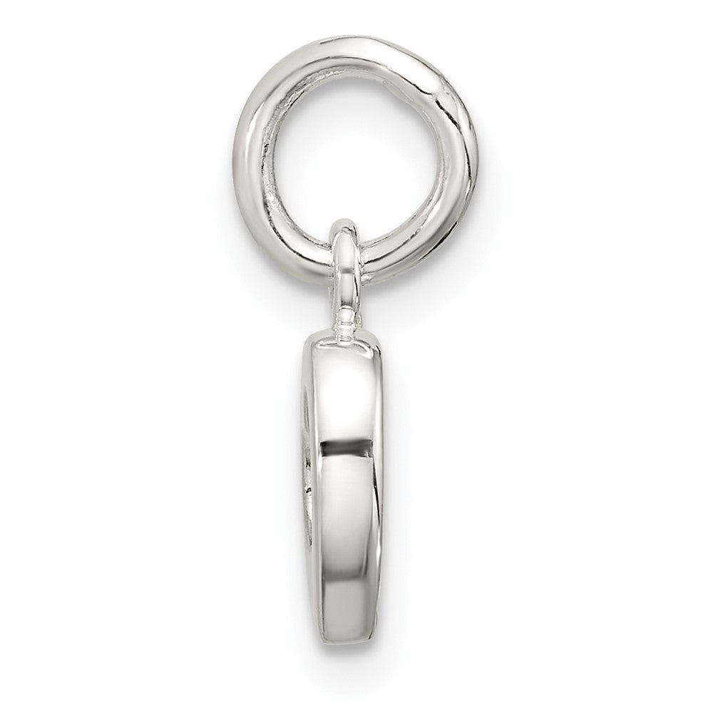 Sterling Silver Polished Open Heart Pendant