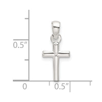 Sterling Silver Polished Cross Pendant