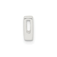 Sterling Silver E-coated Letter D Slide Charm