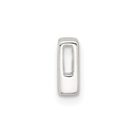 Sterling Silver E-coated Letter F Slide Charm