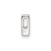 Sterling Silver E-coated Letter H Slide Charm