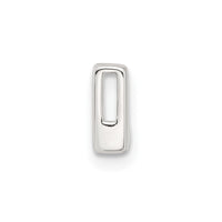 Sterling Silver E-coated Letter L Slide Charm