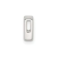 Sterling Silver E-coated Letter N Slide Charm
