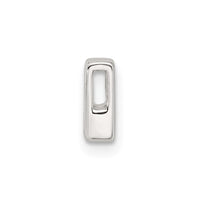 Sterling Silver E-coated Letter R Slide Charm