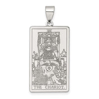 Sterling Silver The Chariot Tarot Card Pendant