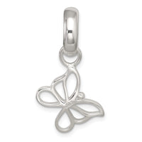 Sterling Silver Polished Butterfly Pendant