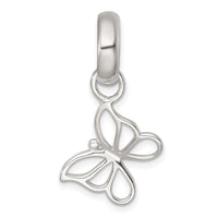 Sterling Silver Polished Butterfly Pendant