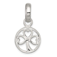 Sterling Silver Polished Clover Pendant