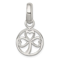 Sterling Silver Polished Clover Pendant