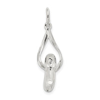 Sterling Silver Ballet Slipper Charm