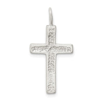 Sterling Silver Diamond-cut Cross Pendant