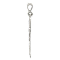 Sterling Silver Diamond-cut Cross Pendant