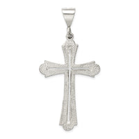 Sterling Silver Diamond-cut Cross Pendant