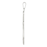 Sterling Silver Rhodium-plated Cross Pendant