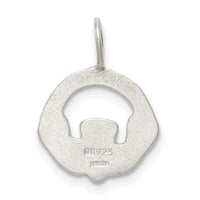 Sterling Silver Satin Claddagh Charm