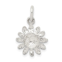 Sterling Silver Sunflower Charm
