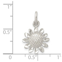 Sterling Silver Sunflower Charm