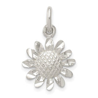 Sterling Silver Sunflower Charm