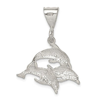 Sterling Silver Trio of Dolphins Pendant