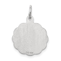 Sterling Silver Rhodium-plated #1 Mom Disc Charm
