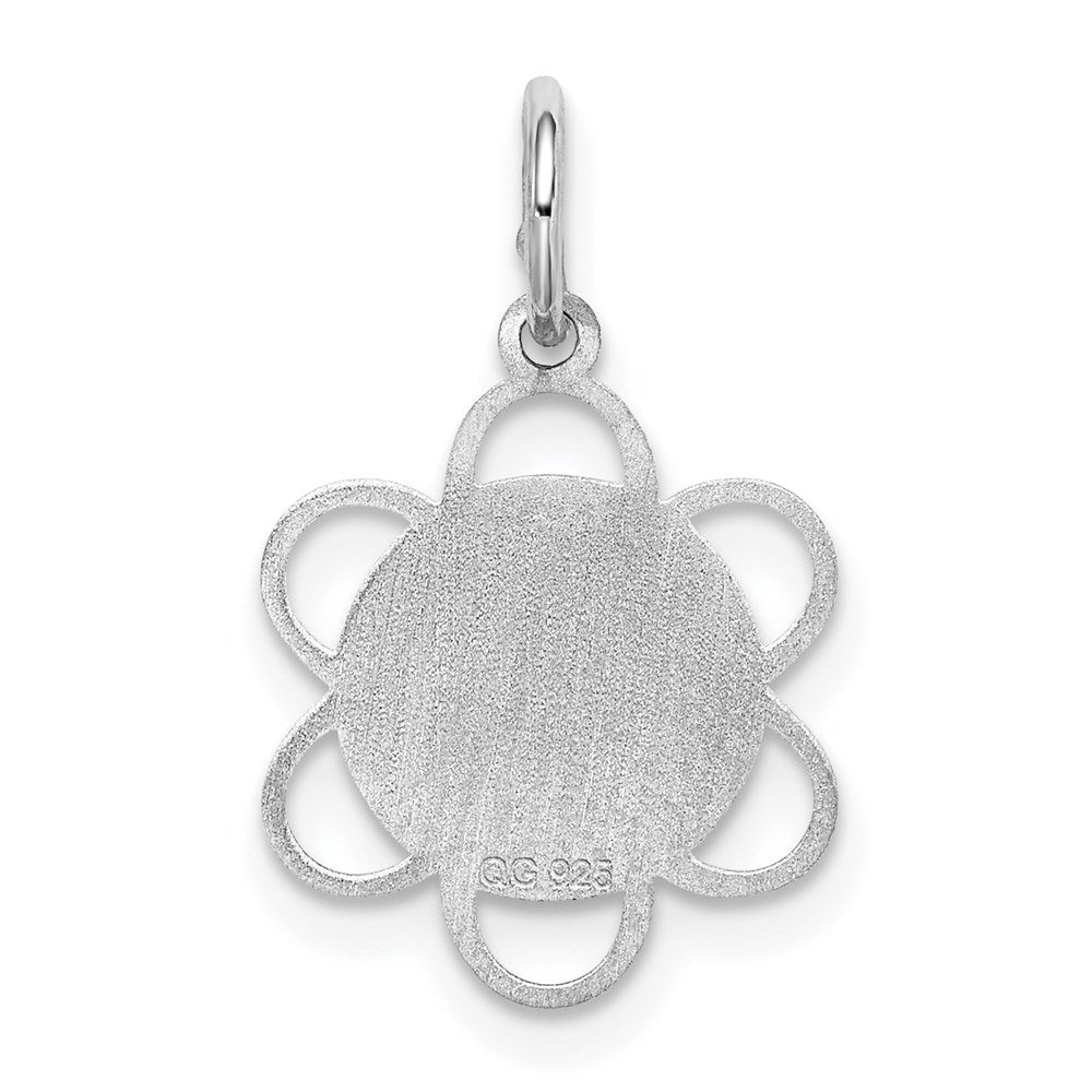 Sterling Silver Rhodium-plated "My Confirmation" Disc Charm