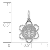 Sterling Silver Rhodium-plated "My Confirmation" Disc Charm
