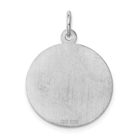 Sterling Silver Rhodium-plated Holy Communion Disc Charm