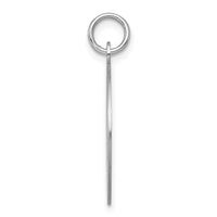 Sterling Silver Rhodium-plated Graduation Day Disc Charm