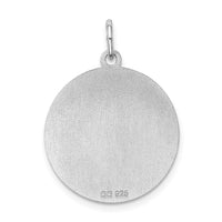 Sterling Silver Rhodium-plated Great Dane Disc Charm