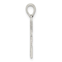 Sterling Silver Rhodium-plated Letter E Initial Pendant